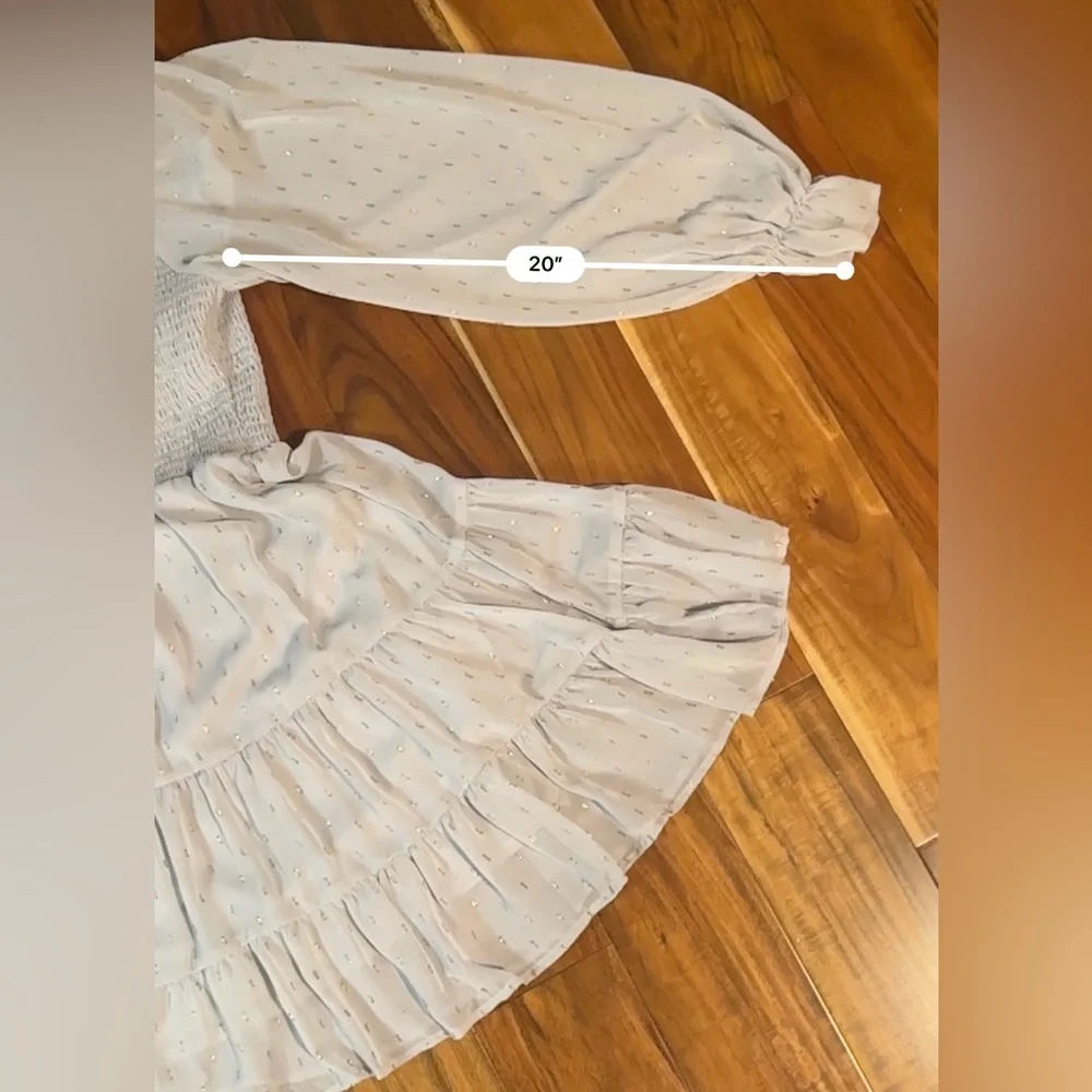 Altar’d State Babydoll Smocked Milkmaid Dress - Picture 3 of 14